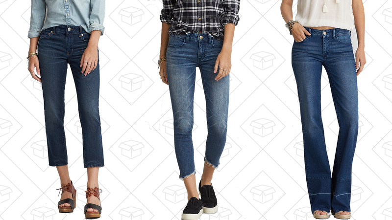 Straight Crop Jean, $40 | AEO Denim x Jegging Crop, $50 | A-Line Jean, $50
